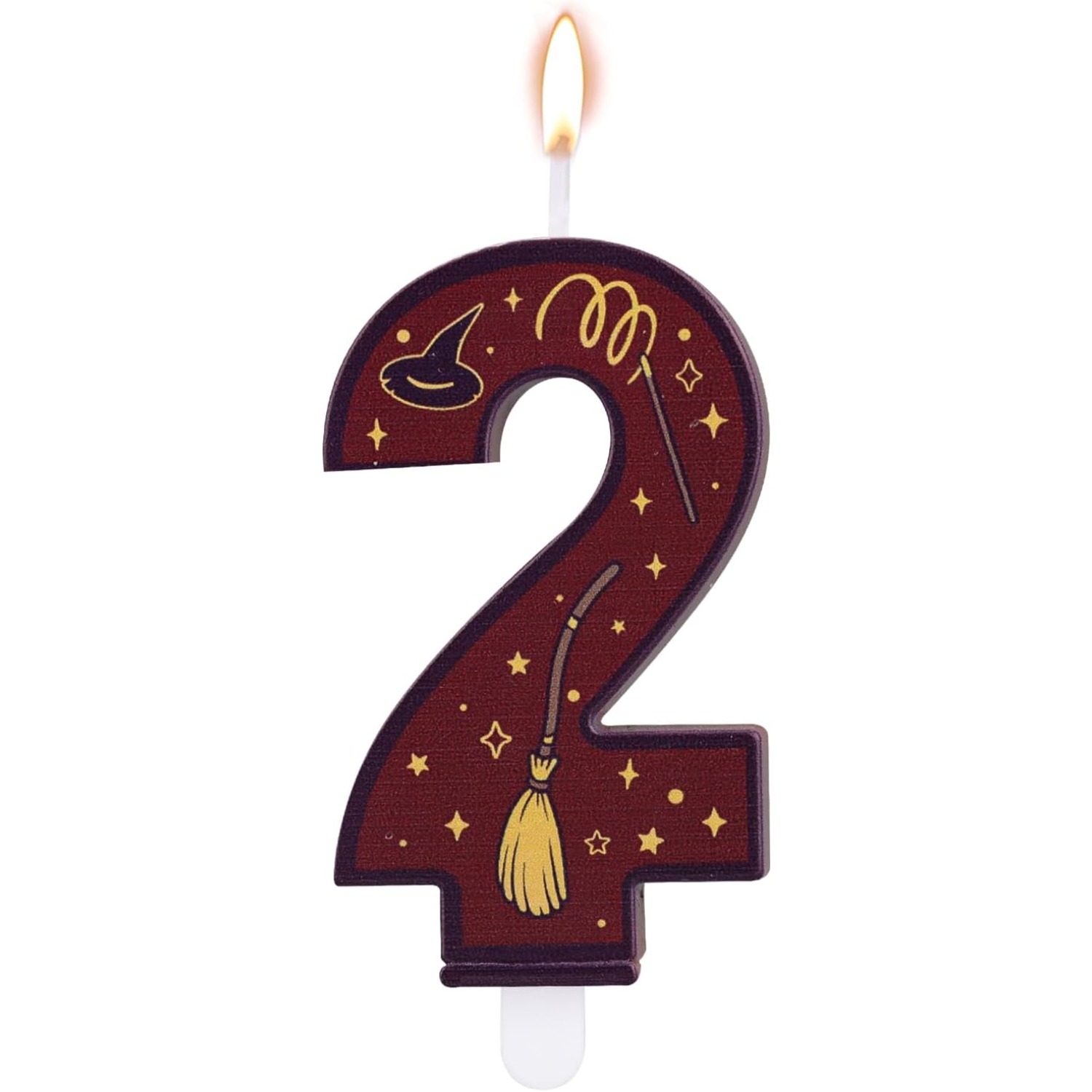 Silk Candle - 1 Set Number 0-9 Magical Themed