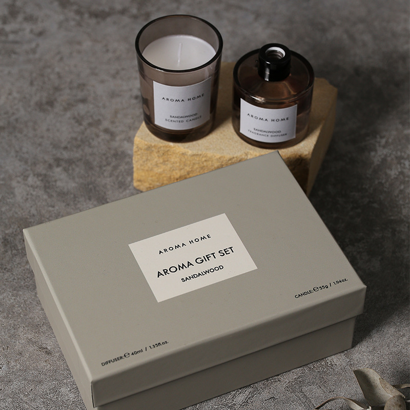 2Pcs Gift Box Set Aromatherapy - Candle Containers 评论和价格
