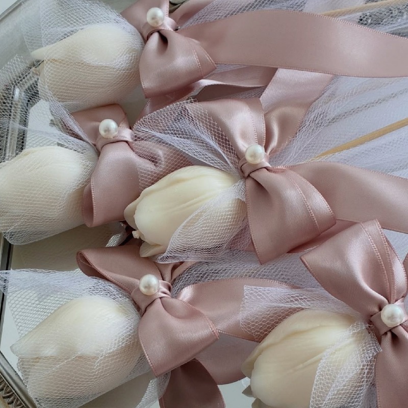 5pcs Tulip Scented Candle on B - Silk Candle 评论和价格