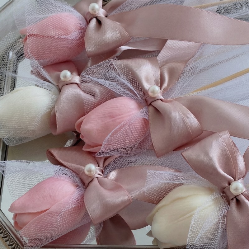 5pcs Tulip Scented Candle on B - Silk Candle 评论和价格