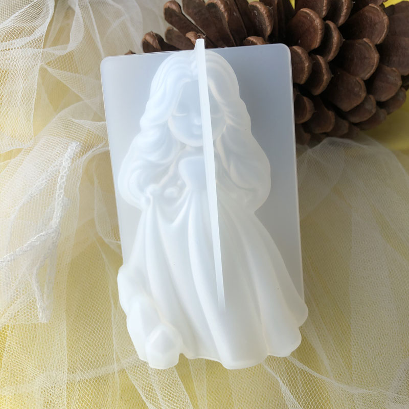 3D Cute Princess Silicone Cand - Candle Molds 评论和价格
