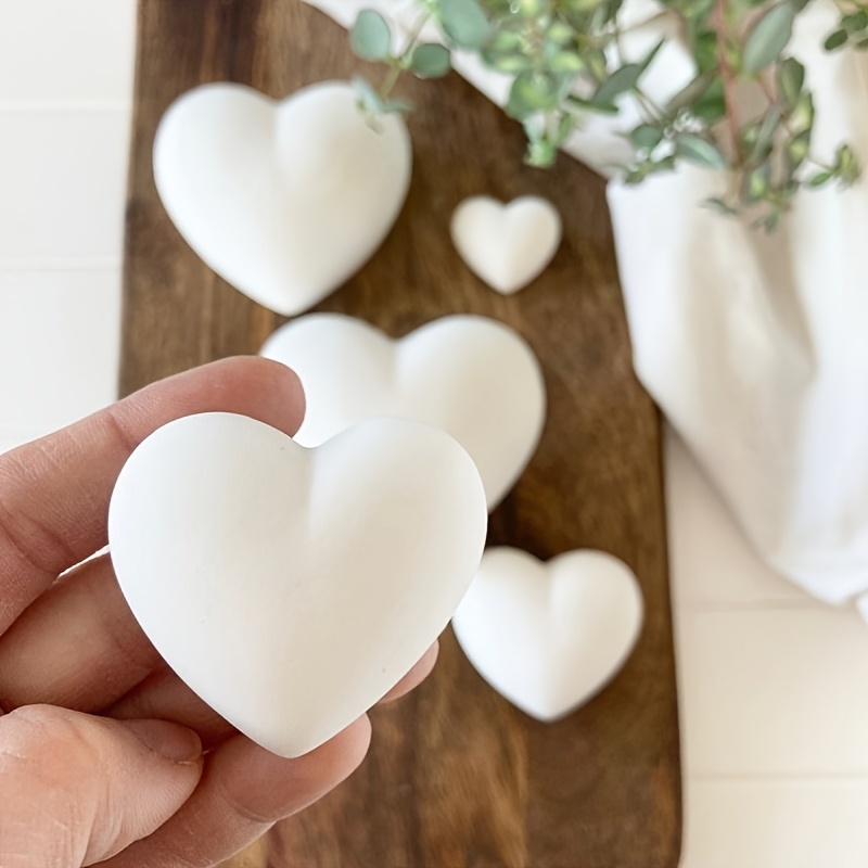 5pcs Heart-Shaped Gypsum Candl - Candle Molds 评论和价格