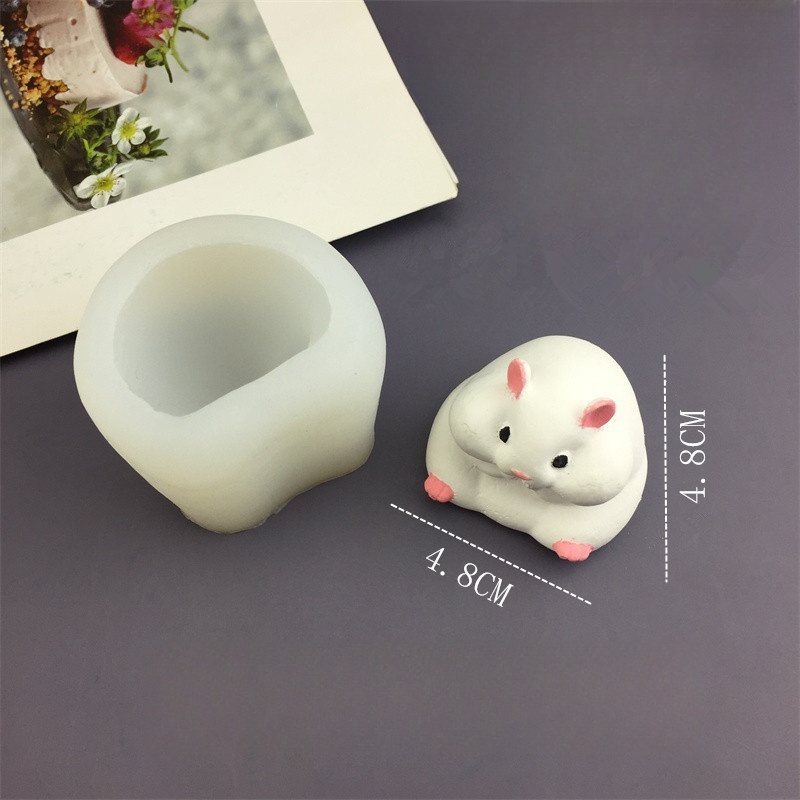 DIY Cute Hamster Mold Chocolat - Candle Molds 评论和价格