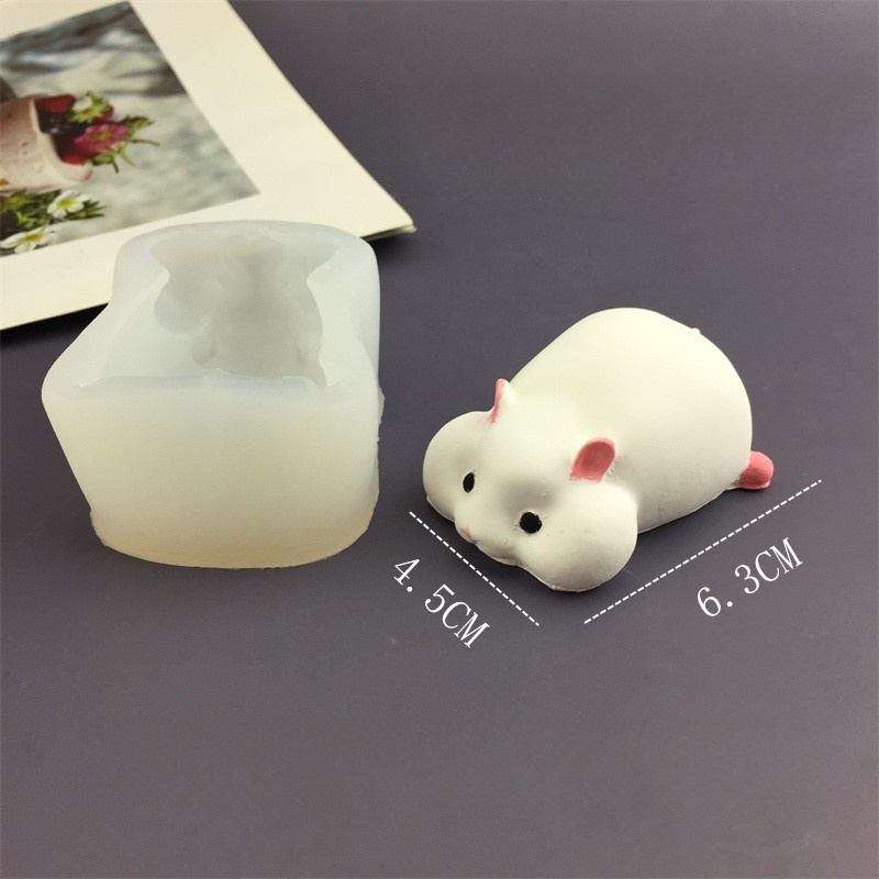 DIY Cute Hamster Mold Chocolat - Candle Molds 评论和价格