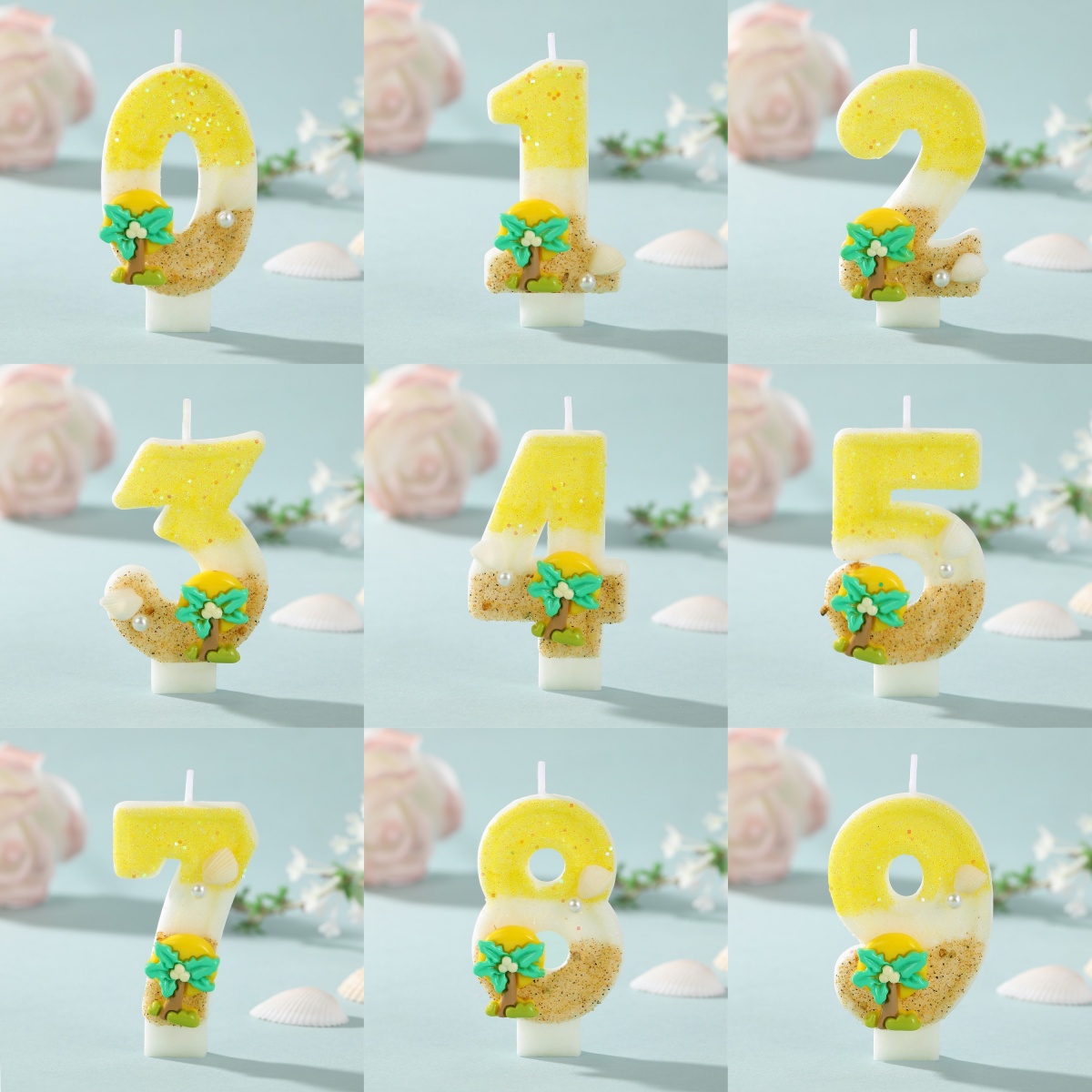 New Number Cake Candle Coconut - Paraffin Wax 评论和价格