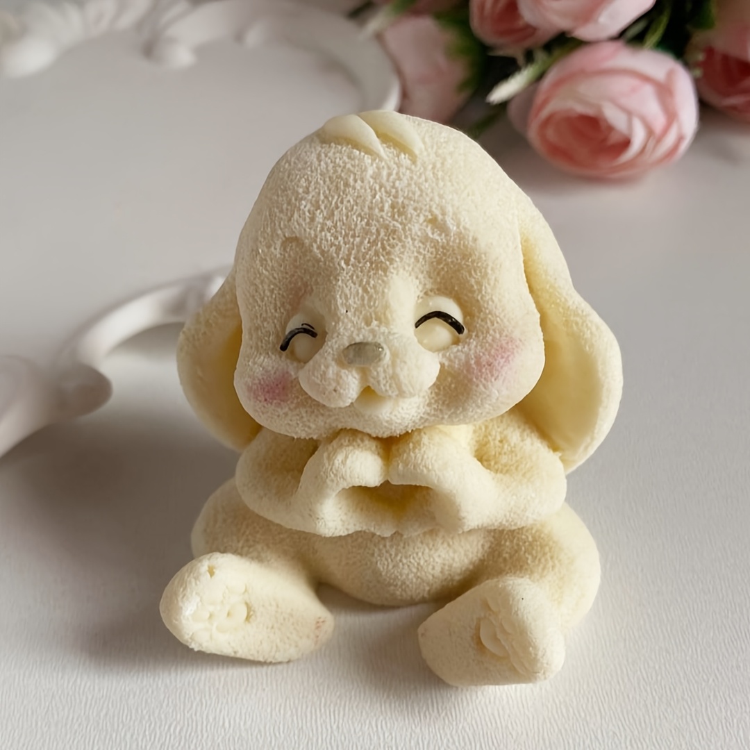 1pc Adorable Rabbit Resin Sili - Candle Molds 评论和价格