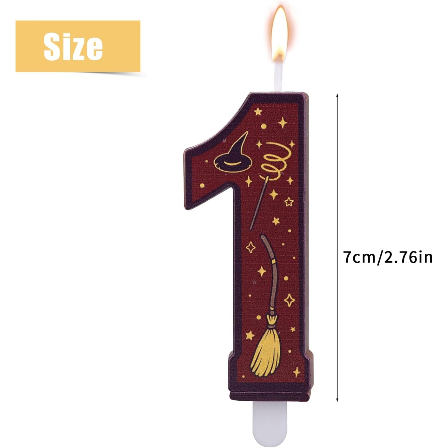 1 Set Number 0-9 Magical Theme - Silk Candle 评论和价格