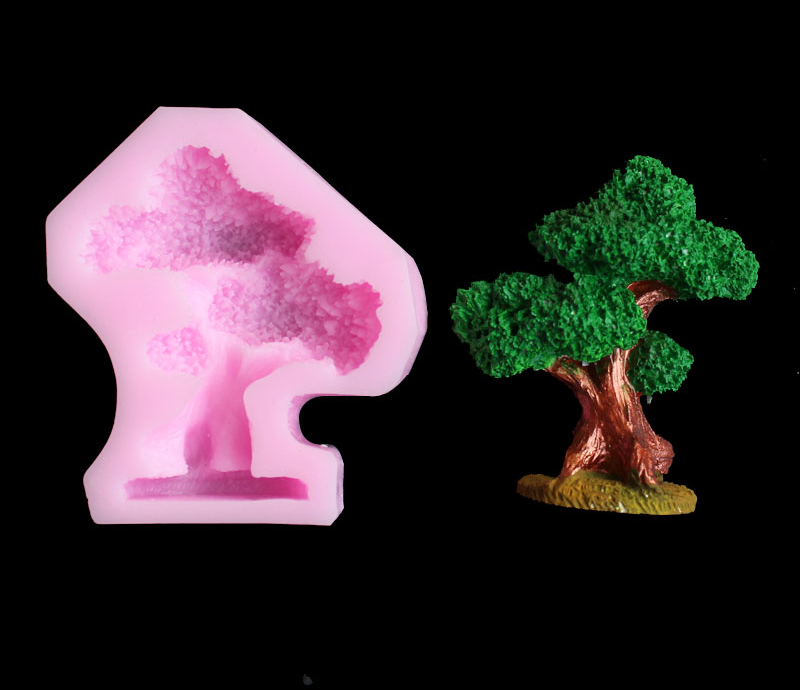 Pine tree silica gel mold DIY  - Candle Molds 评论和价格