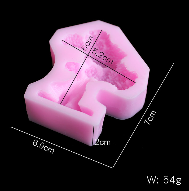 Pine tree silica gel mold DIY  - Candle Molds 评论和价格