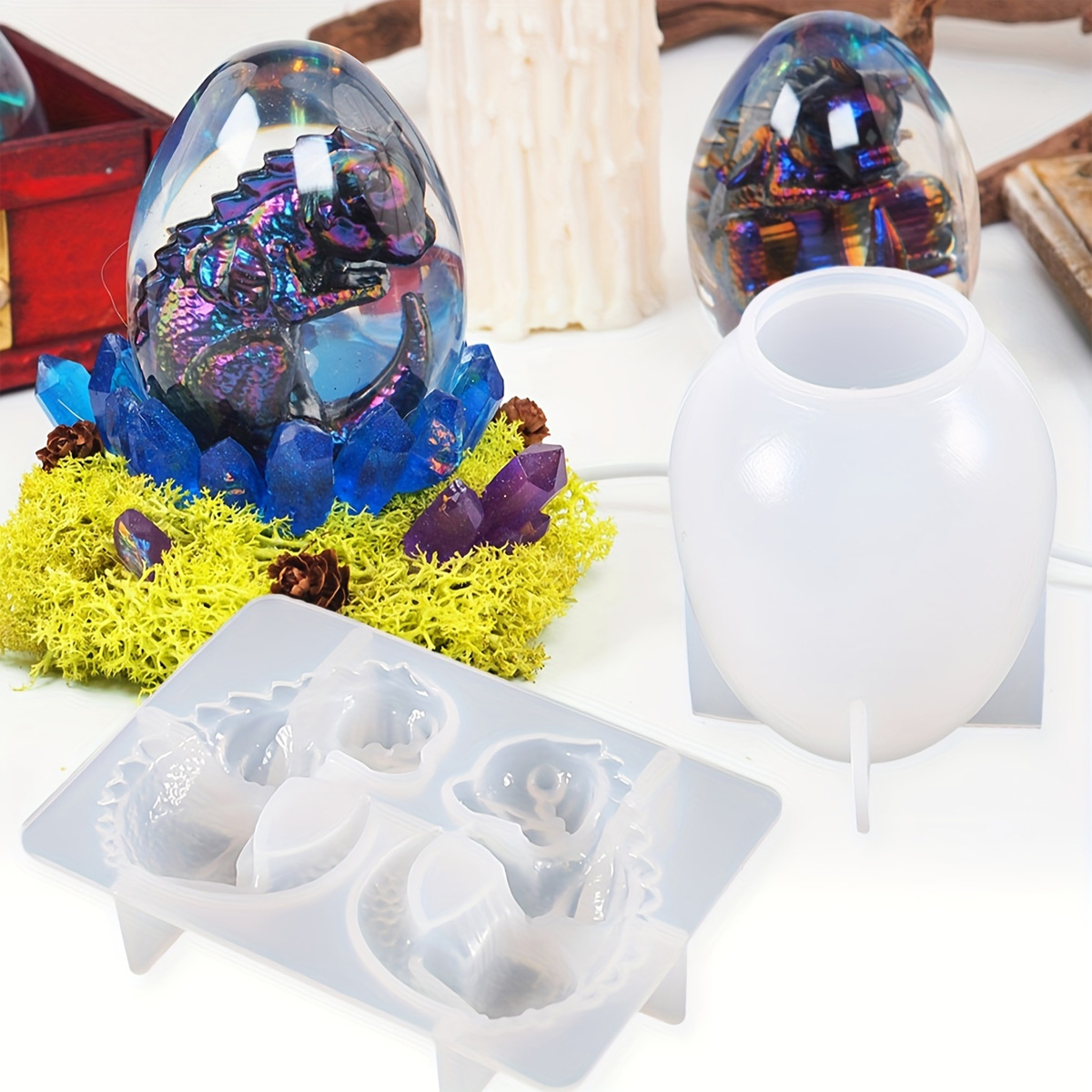 Silicone Dragon Egg Molds, 2-P - Candle Making Kit 评论和价格