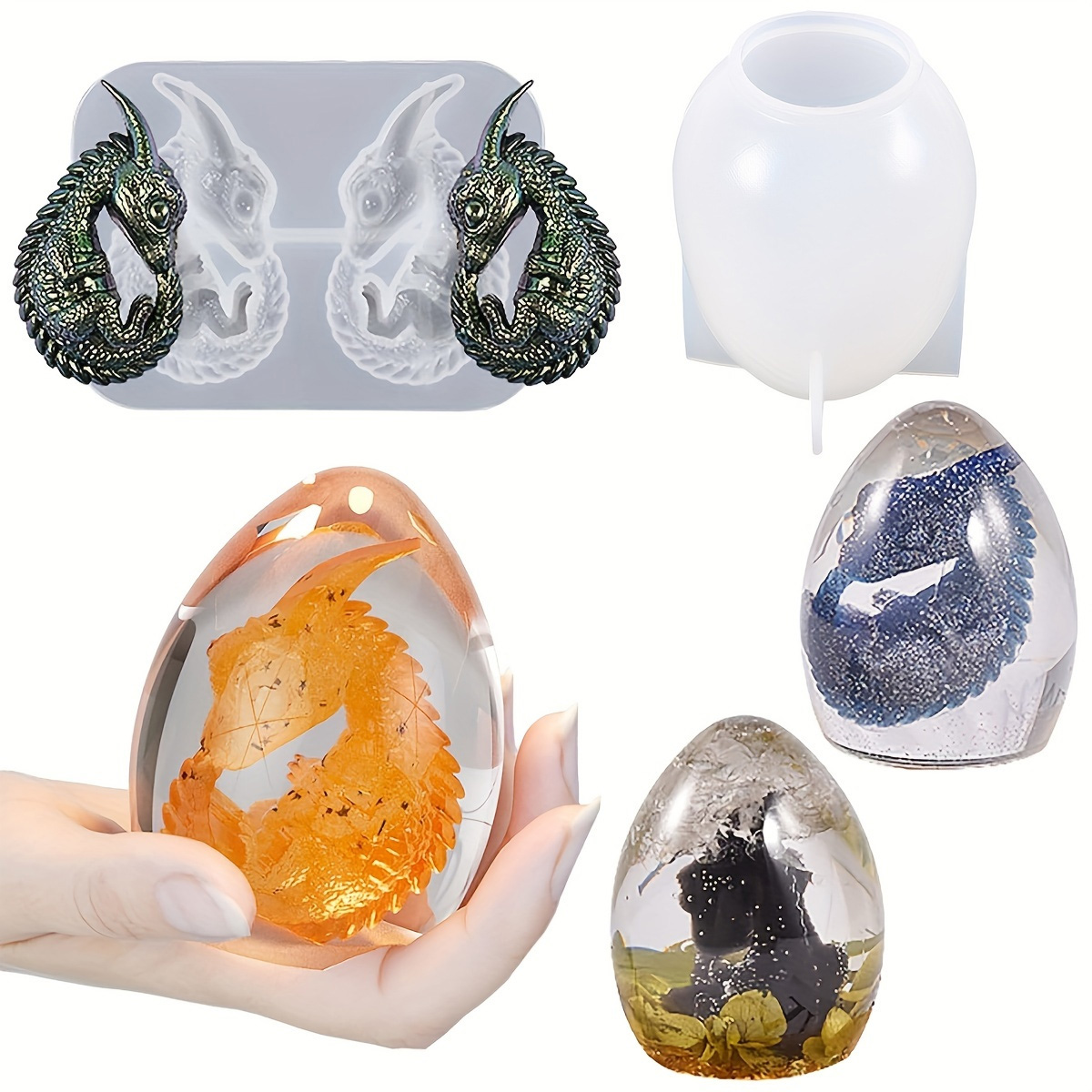 Silicone Dragon Egg Molds, 2-P - Candle Making Kit 评论和价格