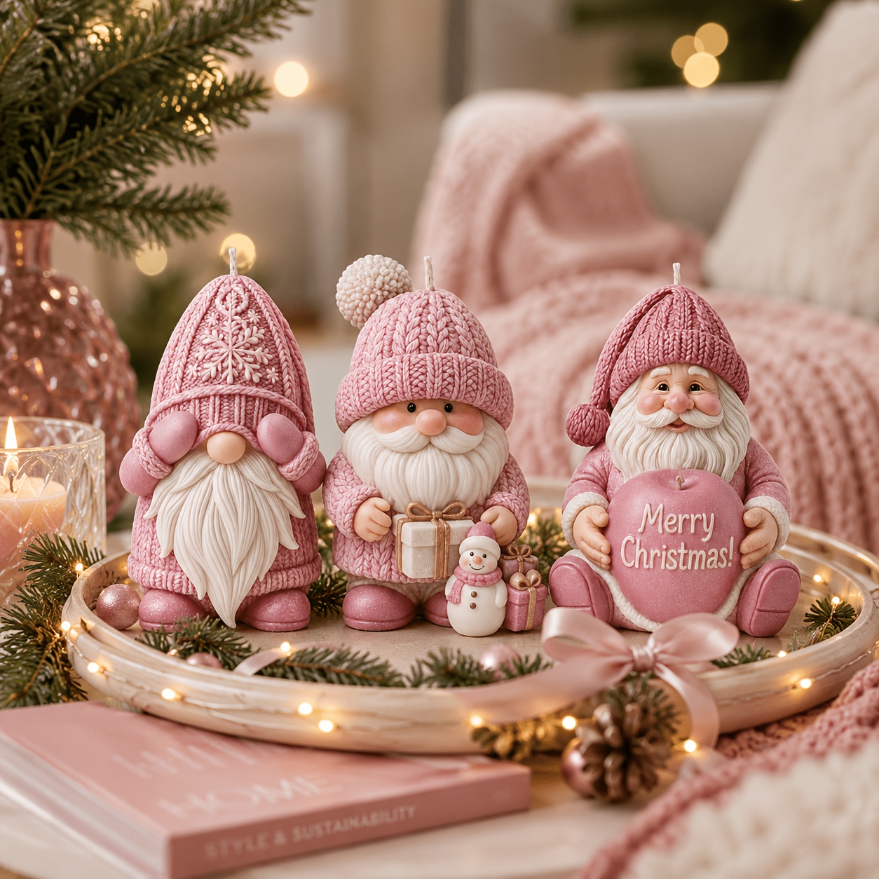 Xmas Holiday Gnome Silicone Ca - Candle Making Kit 评论和价格