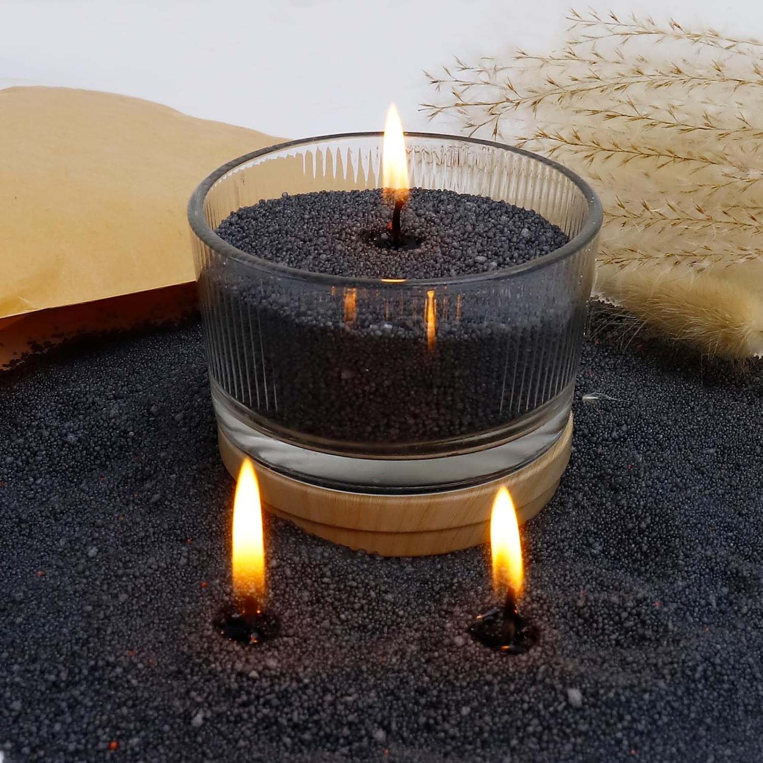 Black Candle Sand with Wick, 2 - Candle Wick 评论和价格