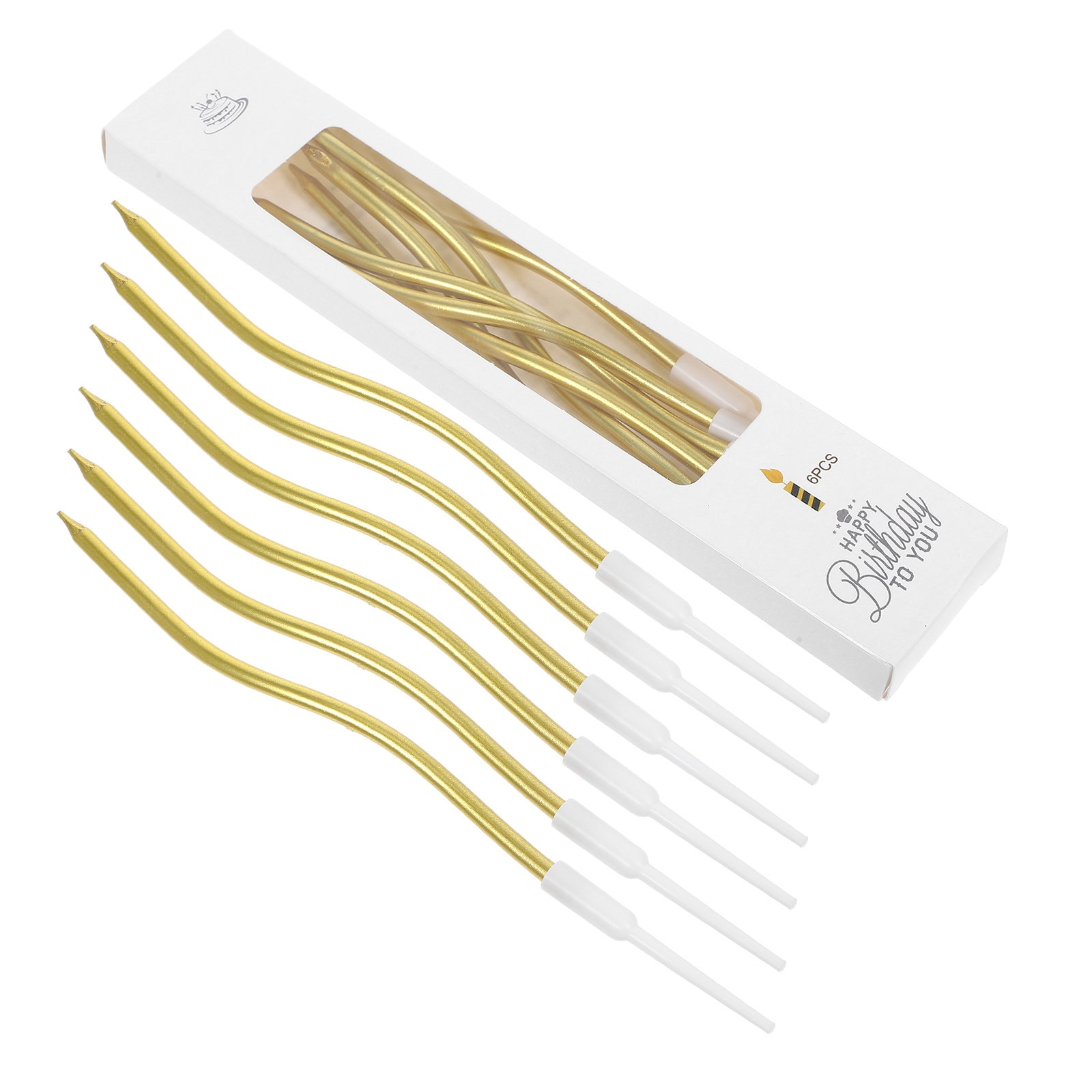 72Pcs Spiral Birthday Candles  - Paraffin Wax 评论和价格